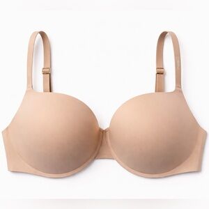 Calvin Klein Perfectly Fit Second Skin Plunge Bra – 36C – Nude – NWOT